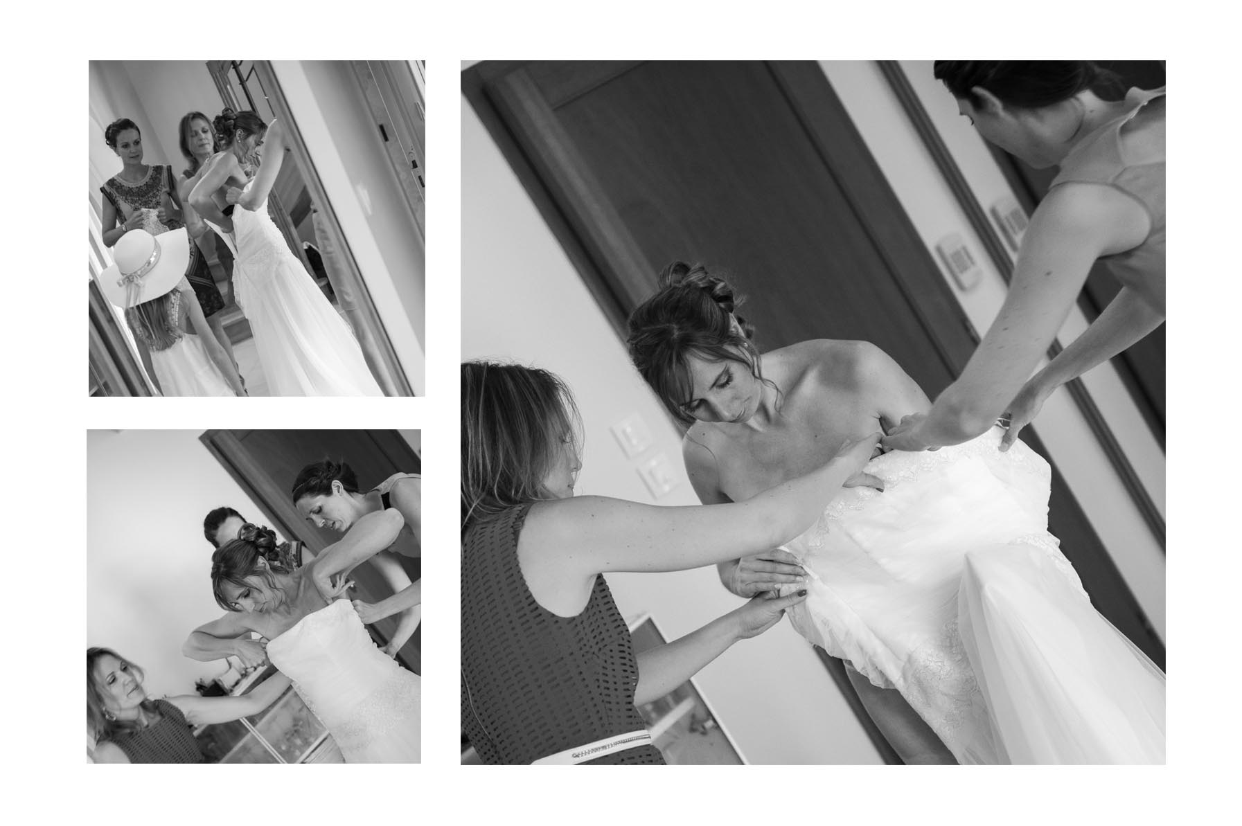 images de mariage, cérémonie civile en noir et blanc à Toulouse, haute garonne